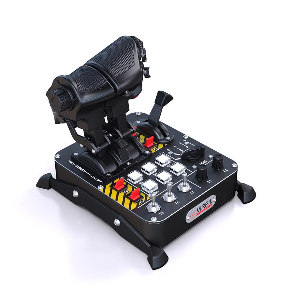 VIRPIL Controls - MongoosT-50CM3 Throttle (Doppelmotor-Schubregler mit einstellbaren Rastungen, auth