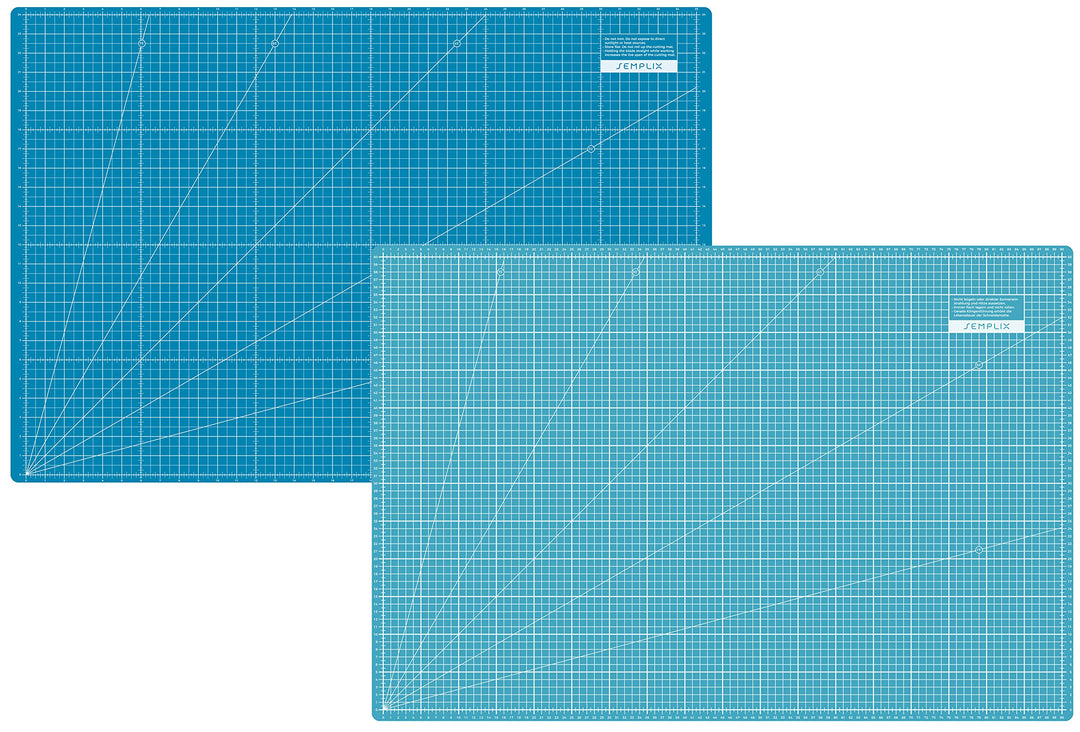SEMPLIX Schneidematte A1 in Grün, Rosa, Grau, Türkis, Lila. Ideal fürs Basteln, Nähen und Patchworke
