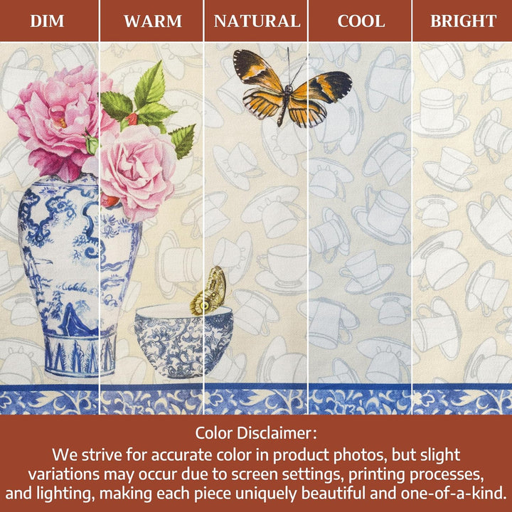 Maison d'Hermine Stoff-Tischsets, 100% Baumwolle, 4er-Set, dekorative, waschbare Ostern Tischsets fü