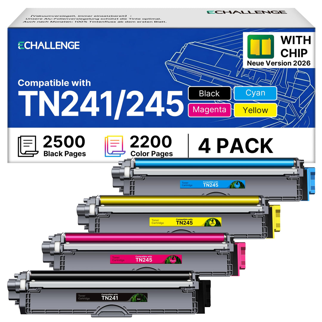 ECHALLENGE TN241 TN245 Toner für Brother 241 245 TN241/245 Kompatibel DCP-9022CDW MFC-9332CDW MFC-91