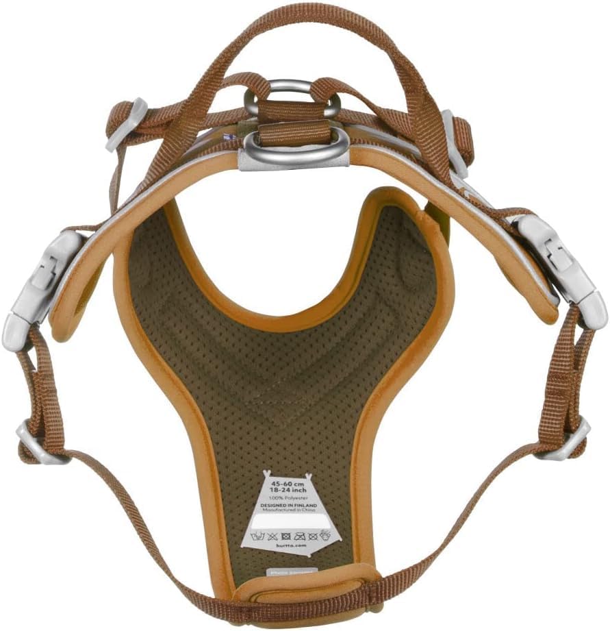 Hurtta Weekend Warrior Hundegeschirr, Brustgeschirr für Hunde, Desert-Braun, 45-60 cm Desert 45-60 c