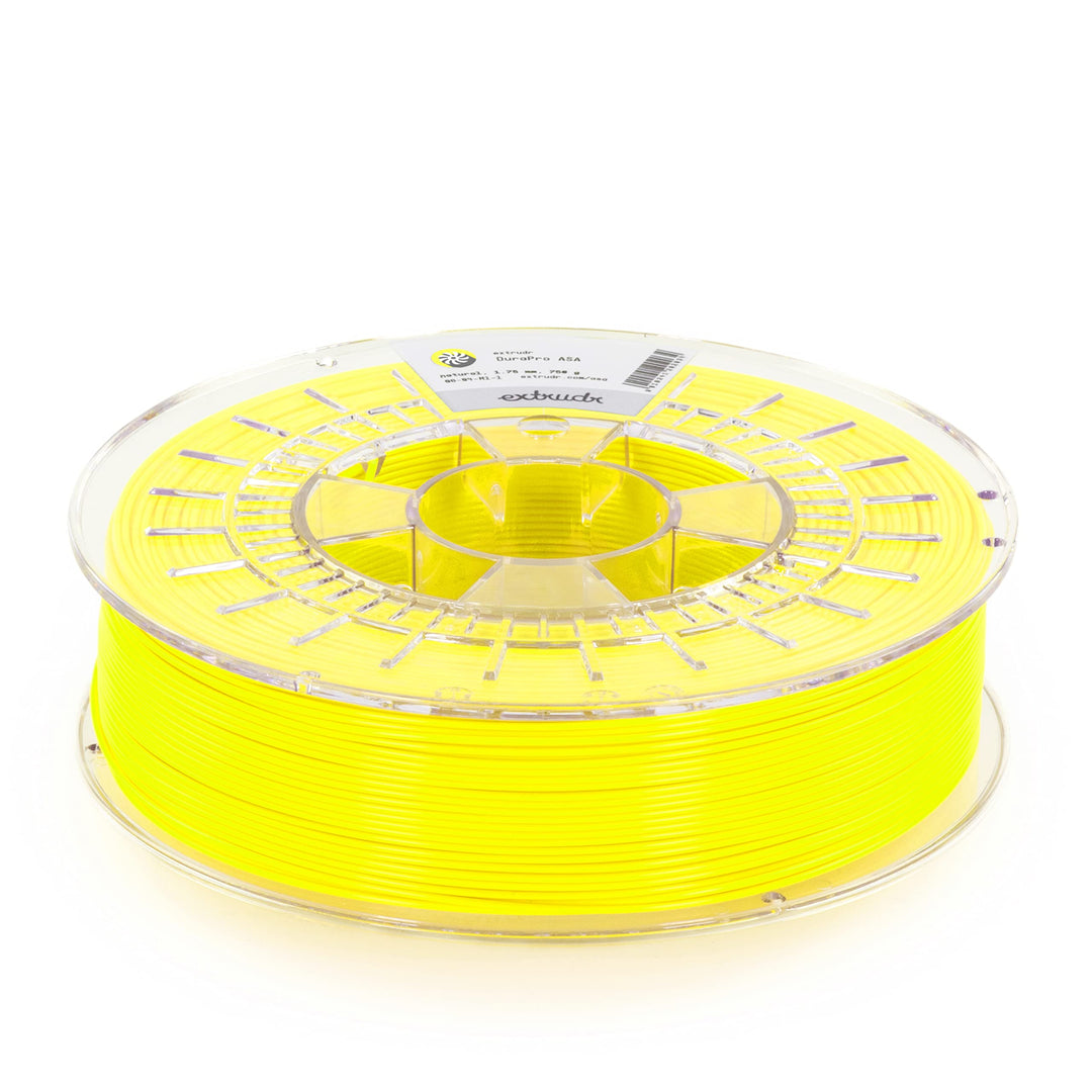 extrudr® DuraPro ASA ø1.75mm (750gr) 'NEON GELB/YELLOW' - 3D Drucker Filament - Made in Austria Dura