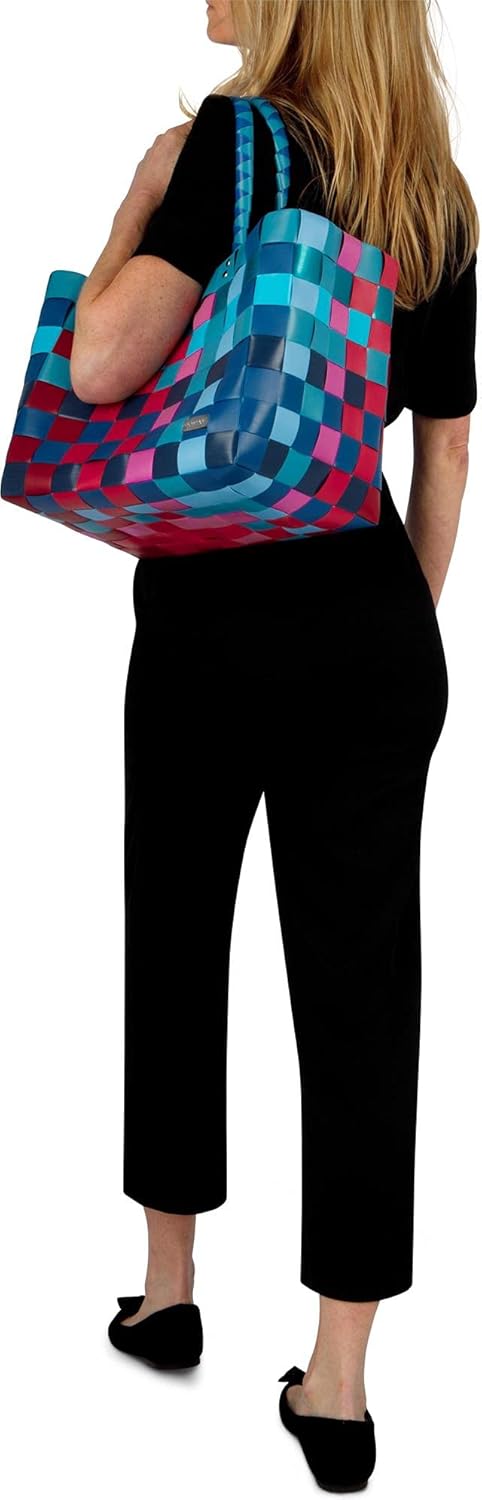 normani Einkaufstasche geflochten mit Henkeln - Tragetasche extra robust Farbe Classic/Grande Classi