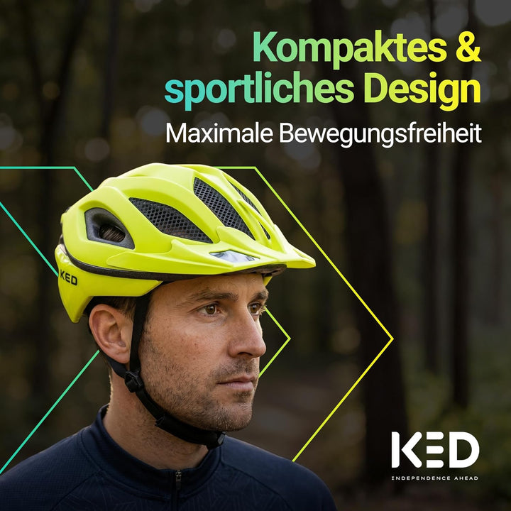 KED MTB Fahrradhelm SPIRI II Trend, gelb, L