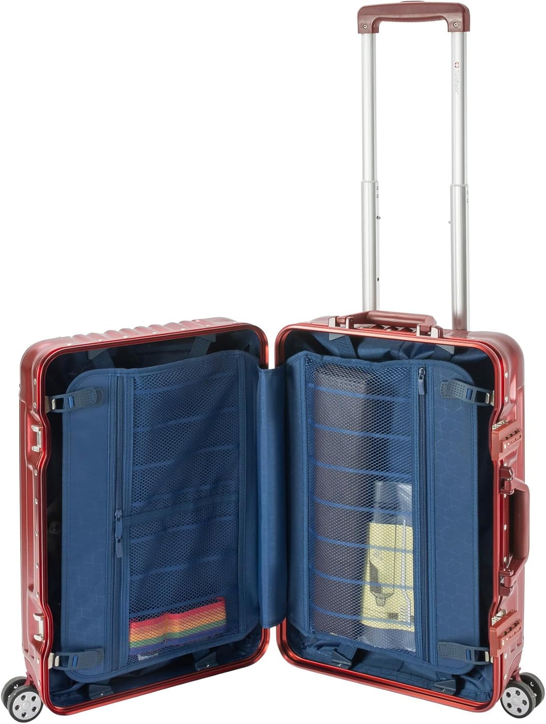 Travelhouse London Koffer Rot S-55cm Bordkoffer · Alu-Rahmen · Polykarbonat Hartschale · Handgepäckk