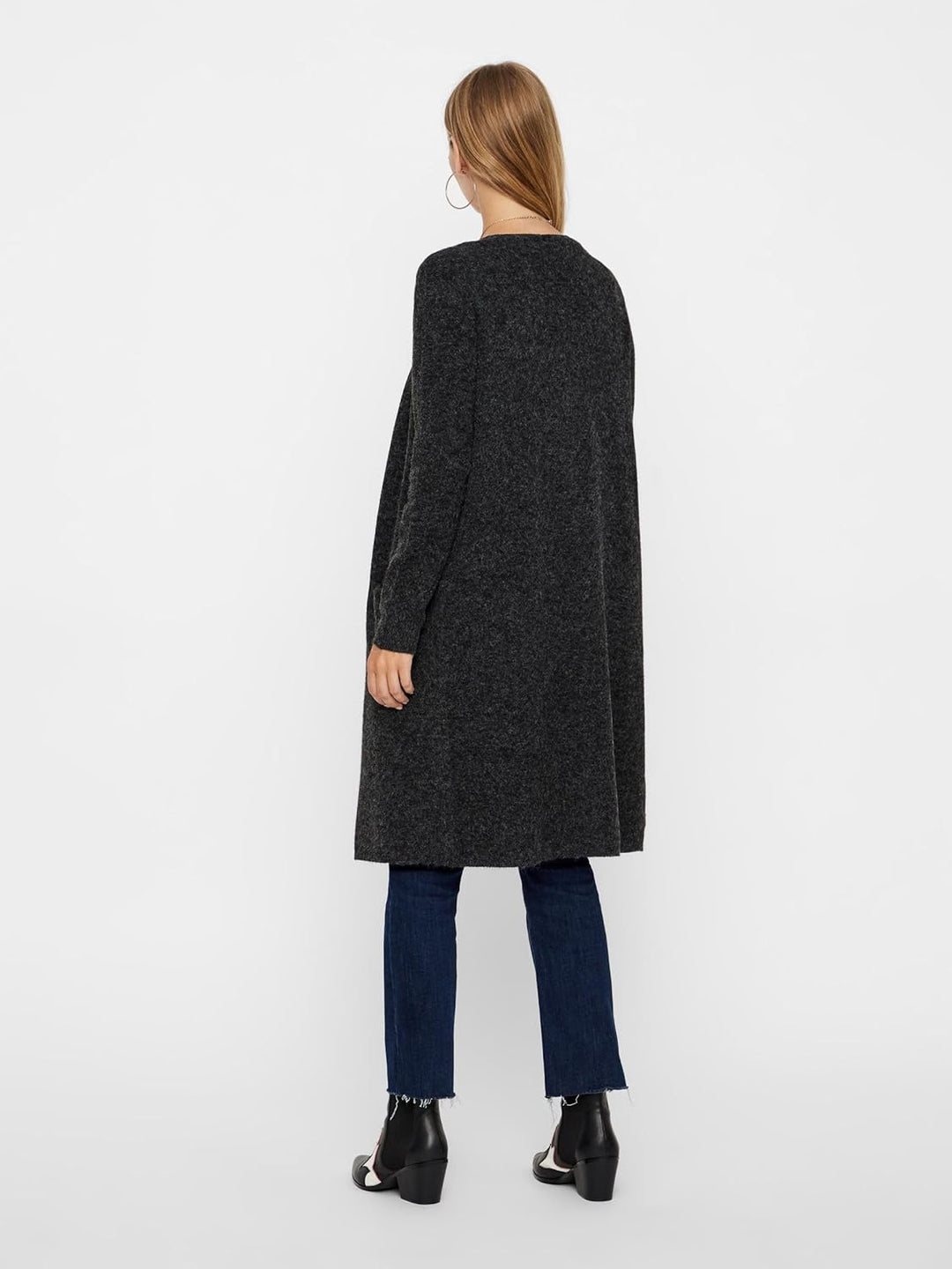 VERO MODA Female Strickjacke VMDOFFY Strickjacke, Black/Detail:melange