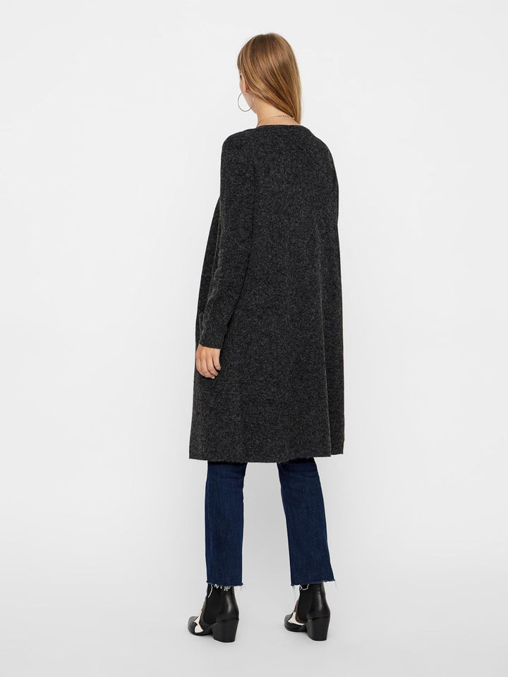 VERO MODA Female Strickjacke VMDOFFY Strickjacke, Black/Detail:melange