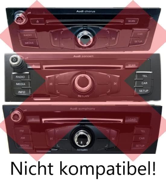 BlueMusic Bluetooth USB AUX Freisprechen 12p bis Juli 2010 kompatibel mit VW RCD RNS 200 210 300 310