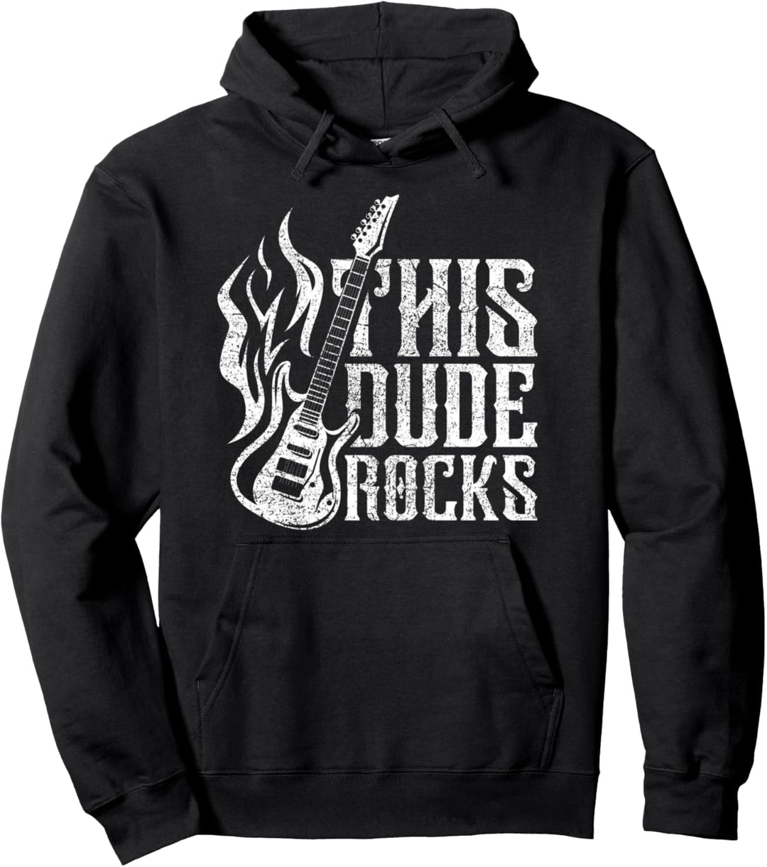 This Dude Rocks Musik Rock N Roll Rockmusik Pullover Hoodie