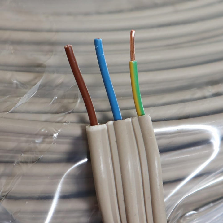 WITTKOWARE NYIF-J Stegleitung (flaches Elektrokabel), 3G1,5mm², 3,8x18mm, Kabellänge 50m 3G1,5mm², 3