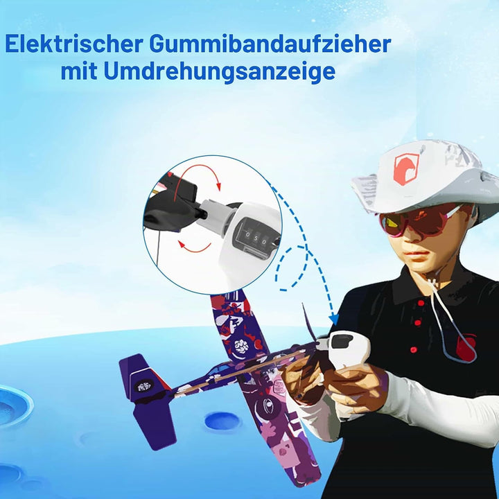 PLAYSTEAM Rubber Band Aeroplane Science 3 in 1, 3 in 1