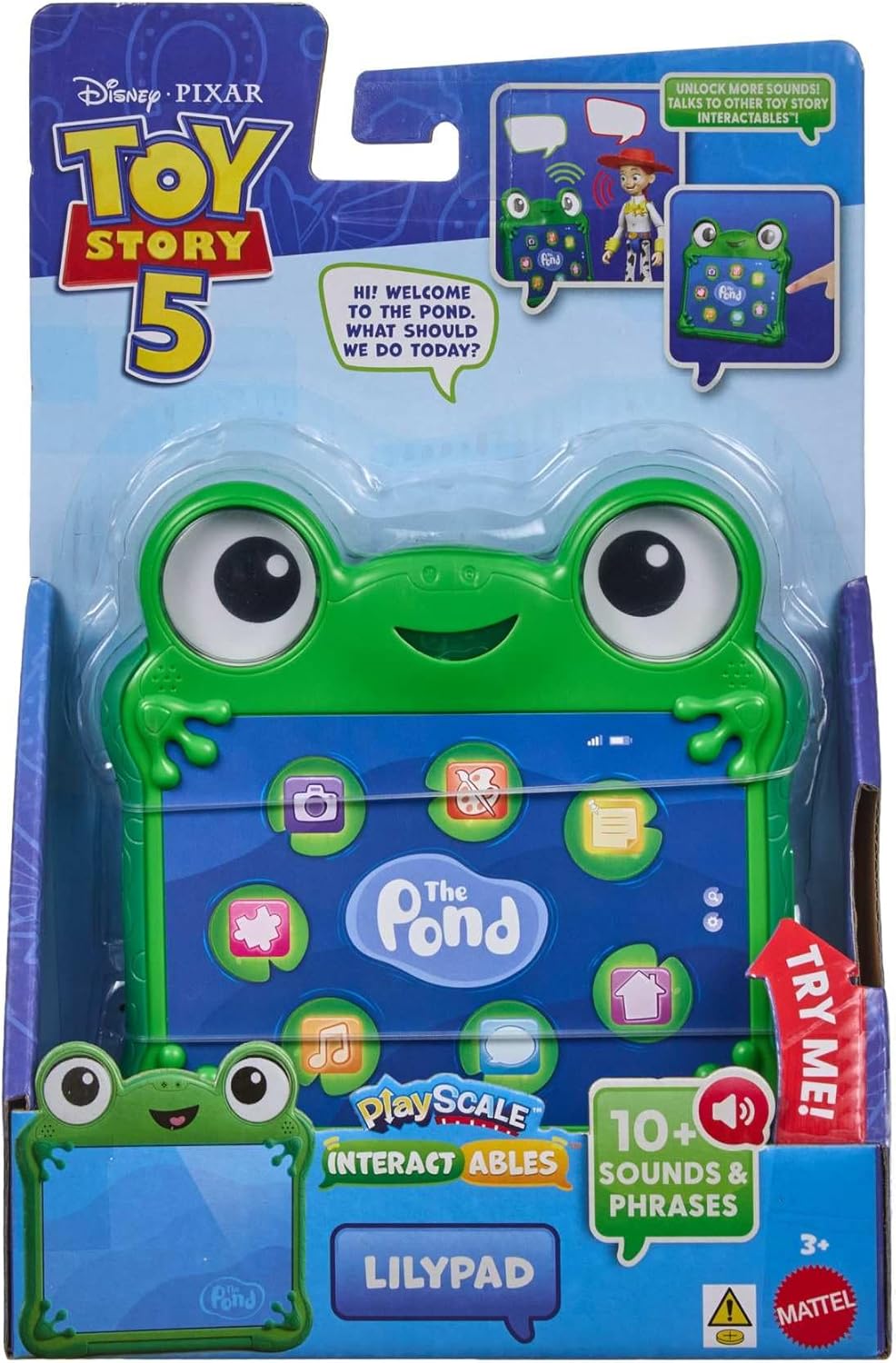 Mattel Disney und Pixar Toy Story 5, sprechende Interactables-Figuren, 18 cm massstabsgetreu, Sprüch