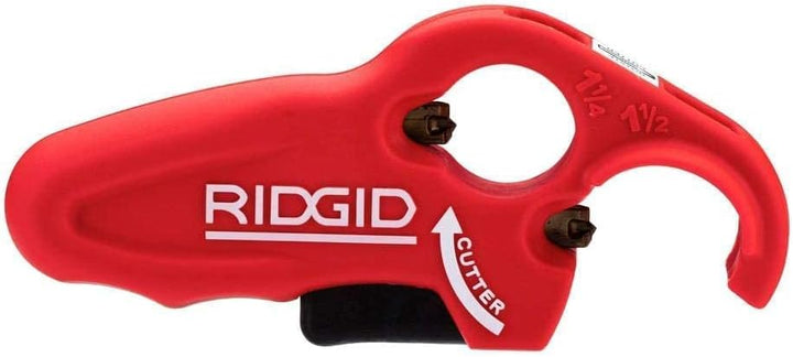 Ridgid 41608 Modell PTEC 3000 Abflussrohr aus Kunststoff, 3,8 cm und 3,8 cm Rohrschneider, rot