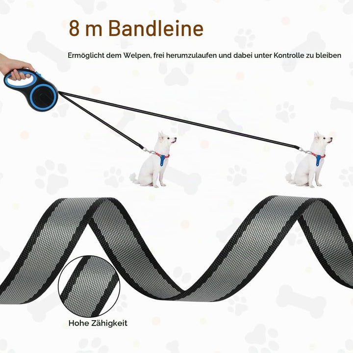 Aomig Rollleine für Hunde Hundeleine für Kleine Grosse Hunde 360° Verhedderungsfreier Ausziehbar mit