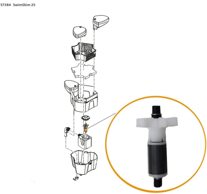 OASE 18013 Ersatzrotor kpl. ASE 2500 magnetisiert