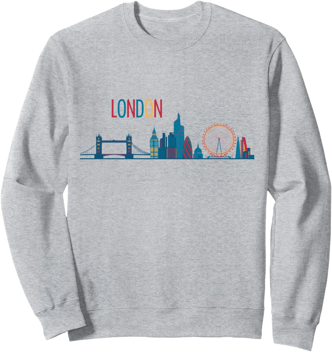 London Skyline Grossbritannien England Vintage London Sweatshirt