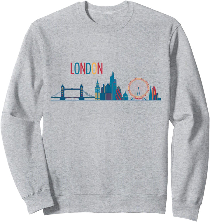 London Skyline Grossbritannien England Vintage London Sweatshirt
