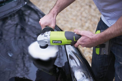 Ryobi 5133004301 R18AG-140S, Grau inkl. 1 x 4,0Ah Akku, Ladegerät & Tasche, inkl. 1 x 4,0Ah Akku, La