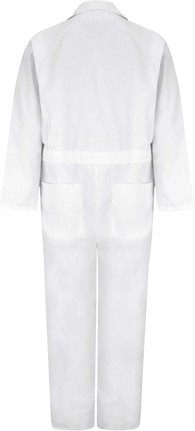 Red Kap Herren Twill-overall mit Rückenpartie Overall mit Twill S Weiss, S Weiss