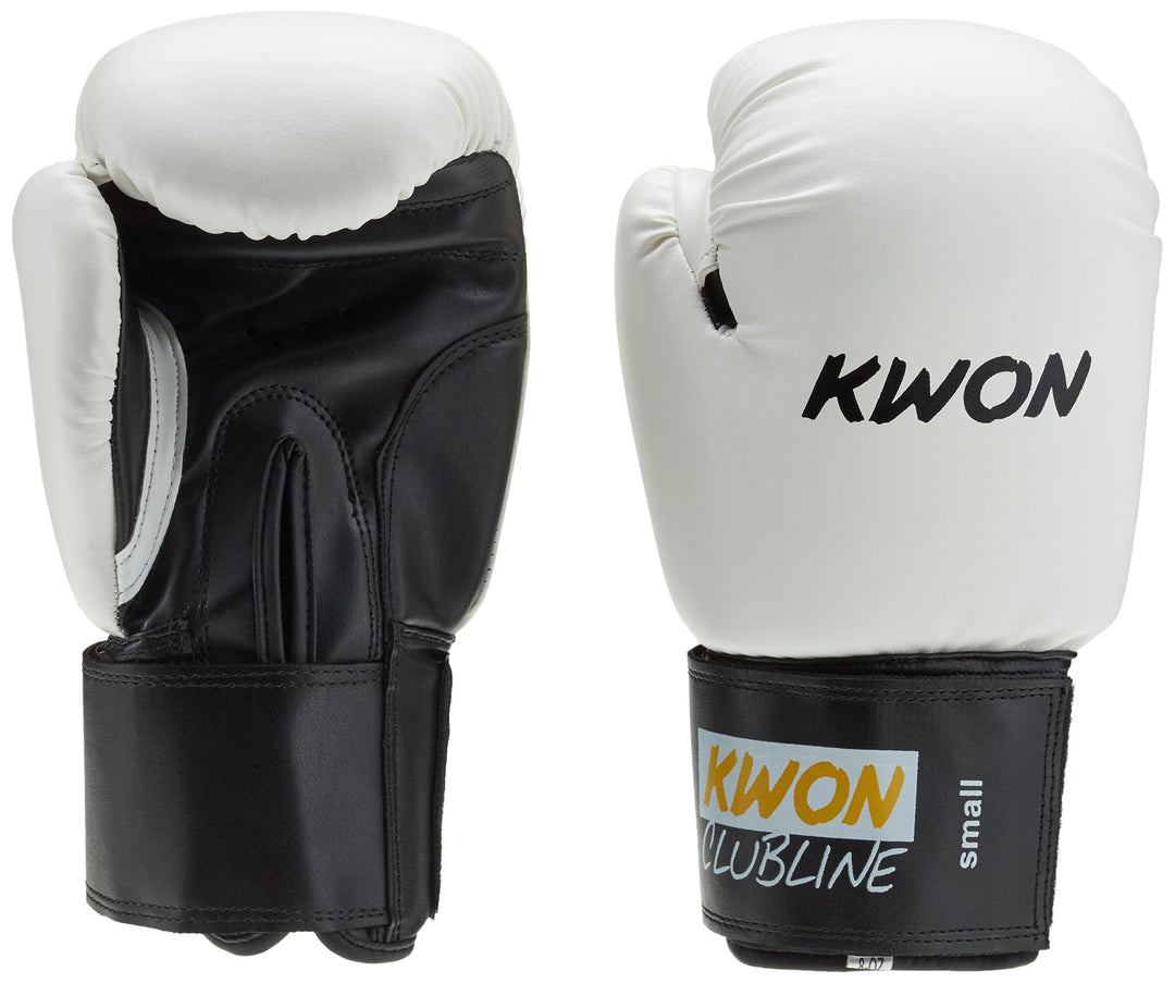 KWON Boxhandschuh Clubline Pointer Small Hand, weiss/schwarz, 8 oz, 554005808