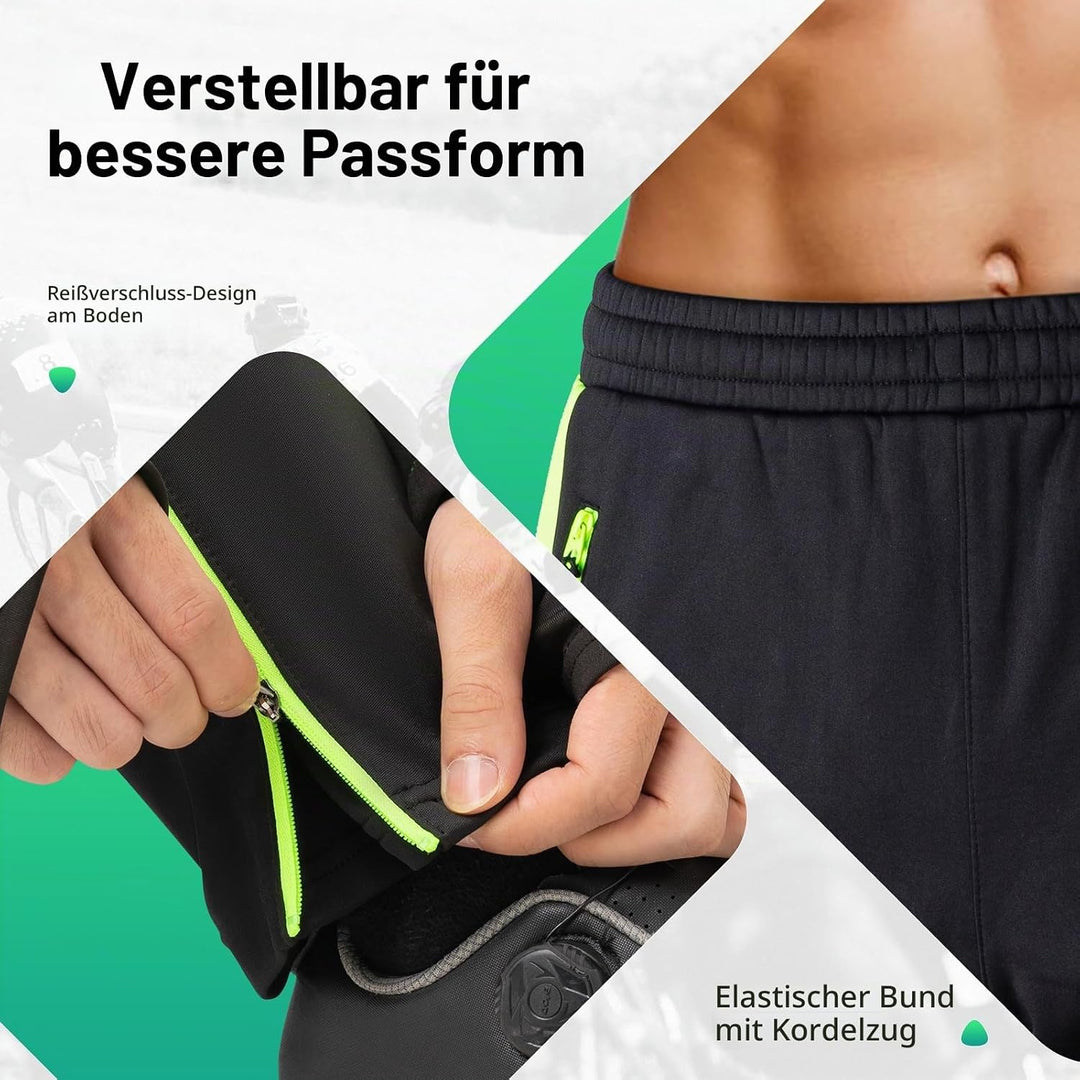 ROCKBROS Fahrrad Jacke/Hose Winter Thermo Fahrradbekleidung Hohe Sichtbarkeit &amp; Winddicht Softshellj