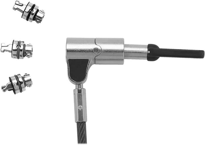 Dicota Universal Security Cable Lock, 3 Exchangeable Heads fits All Slots, keyed