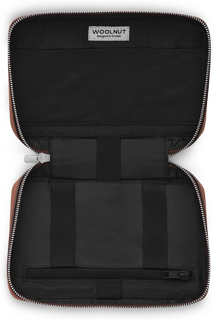 Woolnut Tech-Organizer aus Leder für Apple Zubehör - Cognac Braun, Cognac Braun