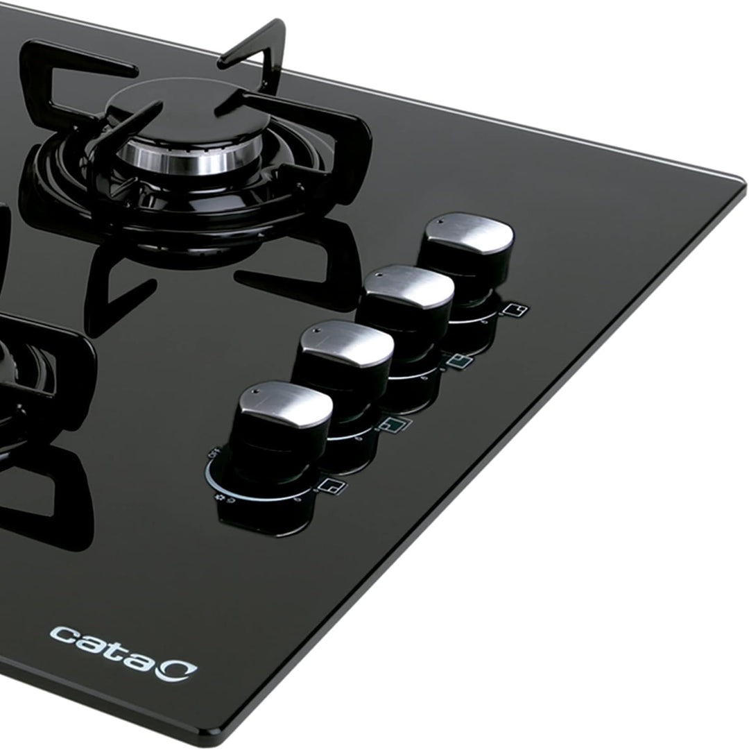 CI 631 BK A/A - Gasherd mit Butangas und 4 Gaskochfeldern - 1 Dreifache Krone - Geeignet für das Koc