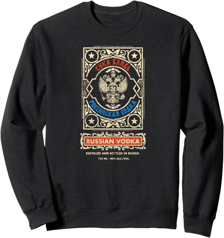 Russland Vodka Russlanddeutsche Cyka Vintage Sweatshirt