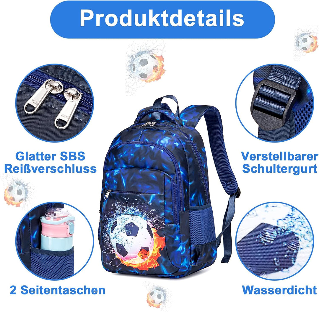 LEDAOU Schulrucksack Junge Teenager Kinder Juvenile Mädchen Daypack Mädchen Freizeitrucksack Backpac