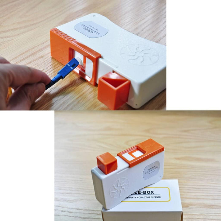 QIIRUN Fiber Optic Cleaners Kit Glasfaser Reiniger Kit, FTTH-Reinigungswerkzeuge mit 1,25 mm/2,5 mm