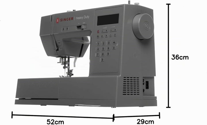Singer Heavy Duty 6705C: Professionelle elektronische Nähmaschine mit 129 Stichen und 411 Anwendunge