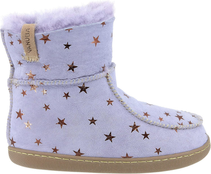 Vanuba - Kinder Hausschuhe Peppin, Lammfell Winterschuhe, Baby Schuhe, Junge und Mädchen, Echtleder,