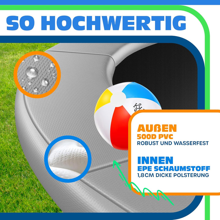 KESSER® - Trampolin Randabdeckung Ø 244, 305, 366, 426 cm, 30cm breit 100% UV-beständig reissfest Fe