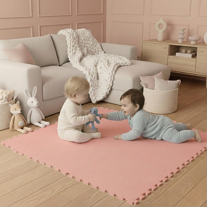 LittleTom 9 Teile Spielmatte Baby Puzzlematte ab Null - 30x30 Krabbelmatte Baby - Spielmatte Kinder