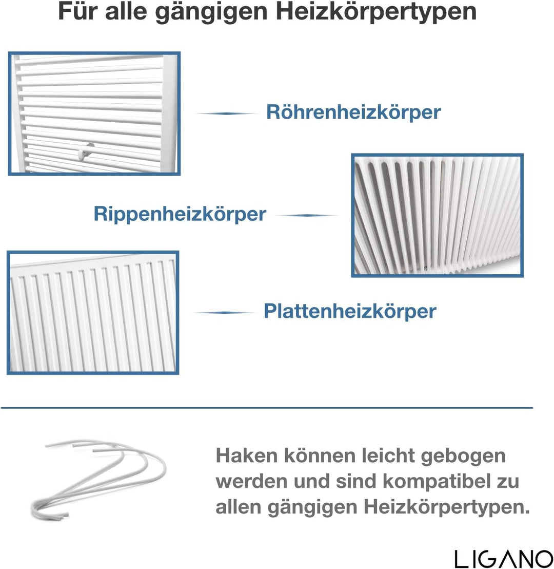 Ligano® Heizkörper Luftbefeuchter Modern – Keramik Wasserverdunster für die Heizung – 3 Stück
