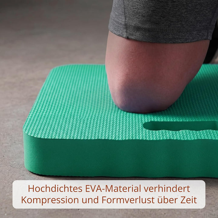 Relaxdays Kniekissen, 2er Set, Garten, Werkstatt, Yoga, Schaumstoff, Tragegriffe, HxBxT: 4 x 46 x 28