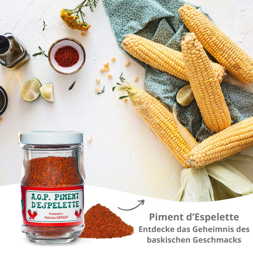 Boomers Gourmet - Piment d' Espelette AOP original Darguy Chili, Chilipulver - 2 Stück - 100 g, 2 St