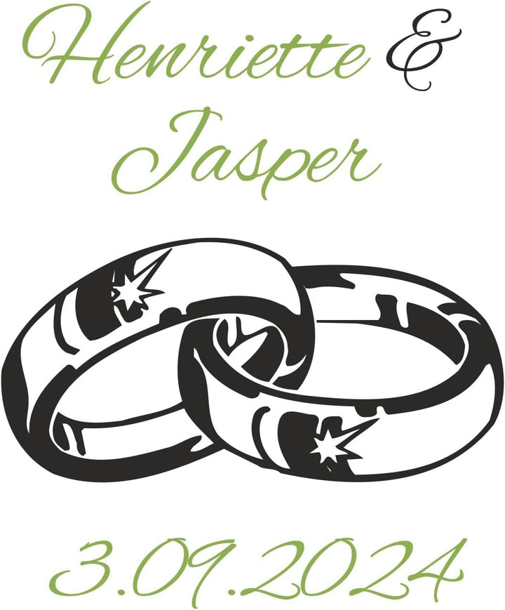 Geschenk zum Valentinstag – Wein Geschenksets – Weinglas mit Gravur 460ml – Hochzeitsgeschenke – Ges