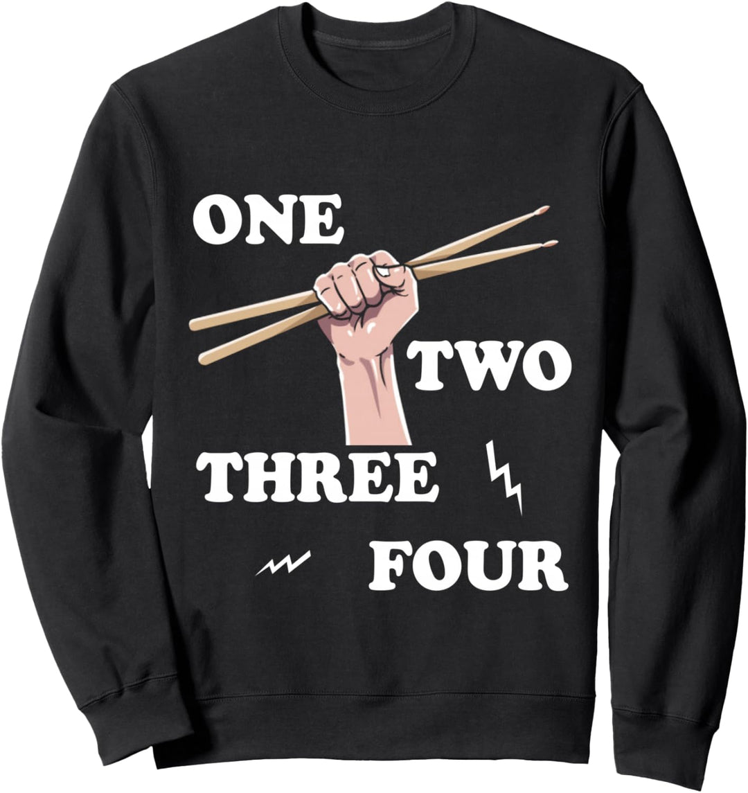 Schlagzeuger Geschenk Instrument Männer für Drumsticks Sweatshirt