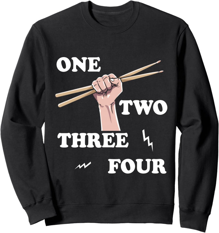 Schlagzeuger Geschenk Instrument Männer für Drumsticks Sweatshirt