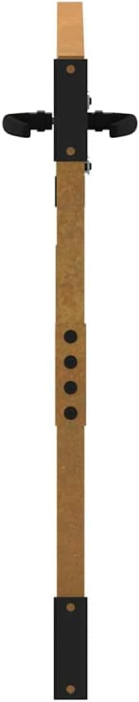 vidaXL Gartentor, Gartentür mit Bambus-Design, Abschliessbar Hoftor Eingangstor für Garten Terrasse,