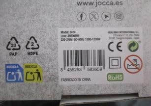 JOCCA – 3-in-1-Haartrocknerbürste | Trockner, Lockenwickler und Volumengeber | 3 Temperaturen, 2 Ges