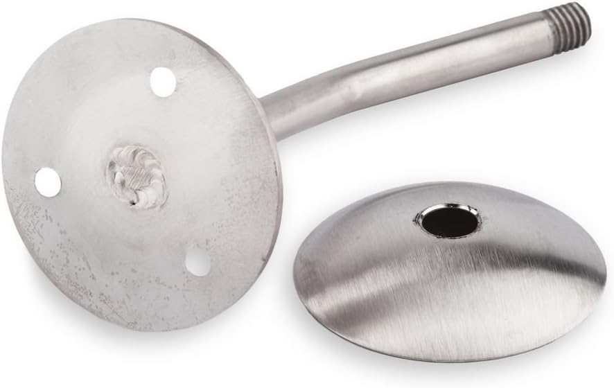 Treppen- und Geländerstudio Graber Ballettstange Esche hell Ø 42mm inkl. 2 Edelstahlhalter - 25 cm W