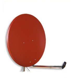 Antenne 75x 80 cm Alu Ziegelrot