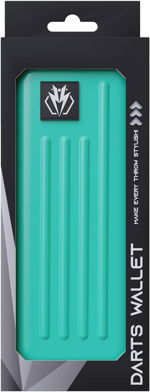 Dartkoffer für Stahl- oder Soft-Tip-dartpfeile, fasst 3 Darts und anderes Zubehör, mit eingebautem A
