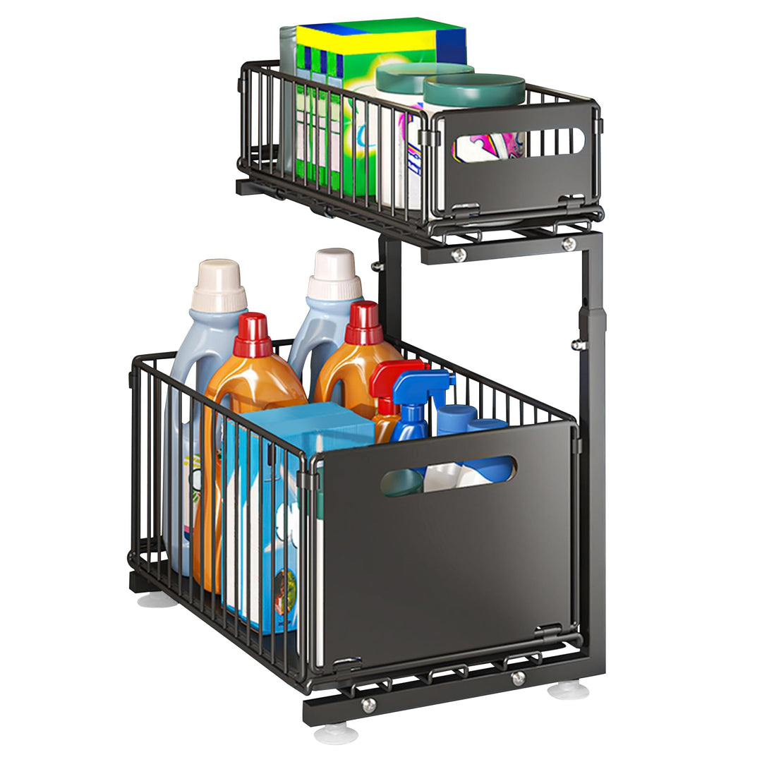 Küchen-Organizer, Regal unter der Spüle, Aufbewahrung für Schrank, Waschbecken, Schubladen, Küche, B