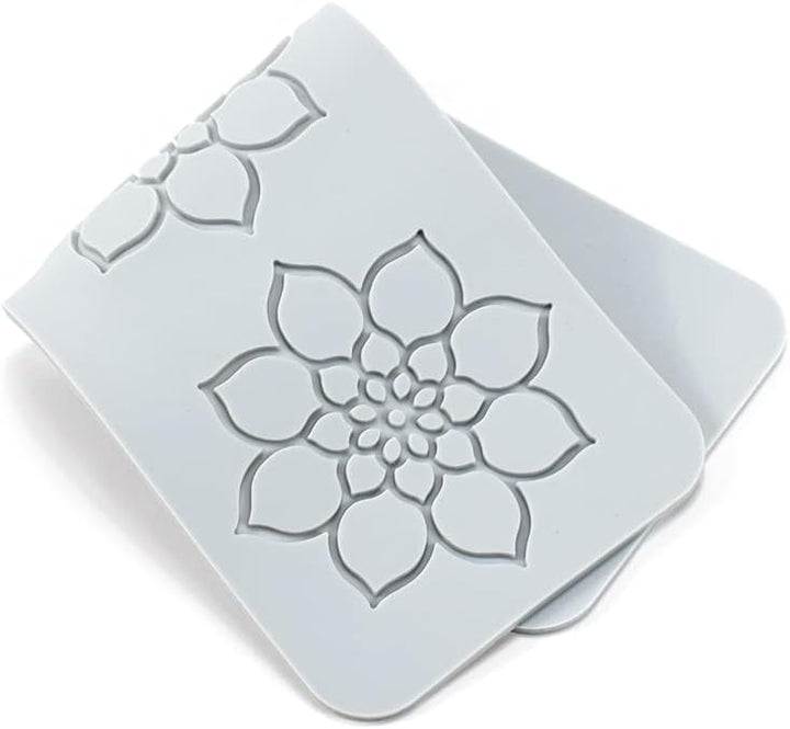 Silikon-Spitze-Matte, Zucker Craft Abdruckform essbare Kuchendekoration, 3 Löcher Mandala 3 Holes Ma
