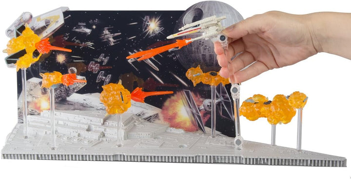 Hot Wheels Mattel – DPX66 Star Wars : Rogue One – Sternzerstörer Schauplatz mit Die-Cast X-Wing Figh