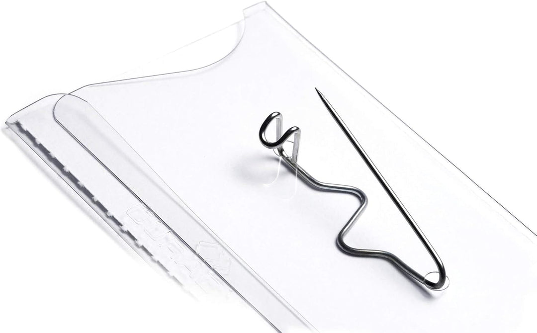 Durable Namensschild mit Nadel, 54 x 90 mm, transparent, Packung à 50 Stück, 800419 54 x 90 mm Welle